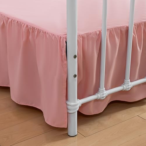 Bed Skirt Twin Size Ruffled Bed Skirts with Split Corners by xuandian