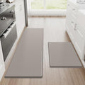 StepRite Kitchen Mats for Floor, 2-Piece Anti-Fatigue Kitchen Rugs, Khaki by Bringcushiontoyourlife