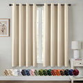 MIULEE Blackout Curtains for Bedroom 2 Panels 50 x 63 Inch Long Cream Beige by MIULEE