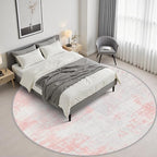 Round Area Rug Living Room: 6 ft Modern Washable Indoor Carpet - Image 3