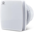 Hehou Bathroom Exhaust Automatic Fan for Wall and WIndow,Super Quiet 4 In Bathroom Motion Sensor and Delay Time Exhaust Fan with O Ring White 80 CFM Vent Fan