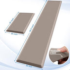 StepRite 1-Inch Kitchen Mats for Floor, 2-Piece Anti-Fatigue Rugs, Khaki - Image 2