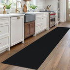 EARTHALL Washable Runner Rug, Non Slip Hall Runner, 2x10 Ft, Black Heather - Image 5