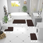 OLANLY Bathroom Runner Rugs 47x24, Extra Soft Absorbent Chenille Bath Rugs - Image 2