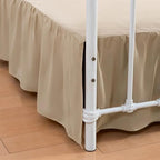 Bed Skirt Twin Size Ruffled Bed Skirts with Split Corners by xuandian