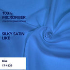 PureFit Wrap Around Ruffled Bed Skirt, Blue, Queen/King - 18" Drop - Image 5