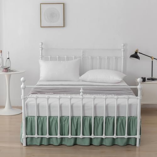 Bed Skirt Full Size Ruffled Bed Skirt with Split Corners - Image 6
