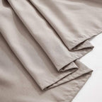 MEILA Wrap Around Elastic Bed Skirt for Queen & King Beds, 12" Drop, Taupe - Image 6
