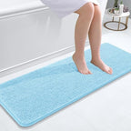 OLANLY Bathroom Runner Rugs 47x17, Extra Soft Absorbent Chenille Bath Rugs by OLANLY