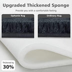 Ophanie Area Rugs for Bedroom Living Room,Deep Black,Rectangular,6x9 - Image 2