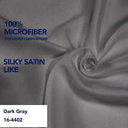 PureFit Wrap Around Ruffled Bed Skirt, Dark Gray, Queen/King - 18" Drop - Image 5