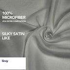 PureFit Wrap Around Ruffled Bed Skirt, Gray, Twin/Full - 14" Drop - Image 5