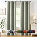 MIULEE Blackout Curtains for Bedroom 2 Panels 34 x 72 Inch Long Sage Green by MIULEE
