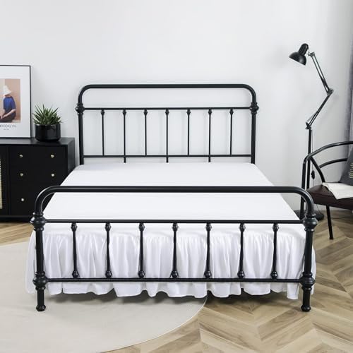 Bed Skirt Queen Size Ruffled Bed Skirt with Split Corners - Image 7