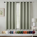 MIULEE Blackout Curtains for Bedroom 2 Panels 50 x 63 Inch Long Sage Green by MIULEE