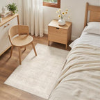 Washable Area Rugs 2x4: Neutral Living Room Bedroom Carpet Beige - Image 4