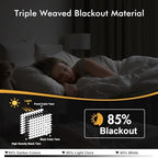 MIULEE Blackout Curtains for Bedroom 2 Panels 40 x 45 Inch Long Light Pink - Image 2