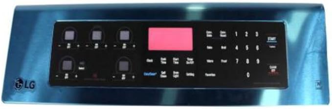 LG AGM73551624 Genuine OEM Touch Control Panel (Stainless Steel) for LGRange/Stove/Ovens