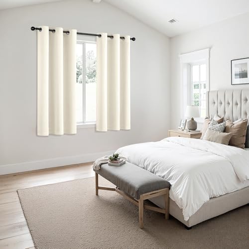 MIULEE Blackout Curtains for Bedroom 2 Panels 40 x 45 Inch Long Birch - Image 6