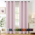 MIULEE Blackout Curtains for Bedroom 2 Panels 40 x 84 Inch Long Light Pink by MIULEE