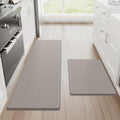 StepRite Kitchen Mats for Floor, 2-Piece Anti-Fatigue Kitchen Rugs, Khaki by Bringcushiontoyourlife