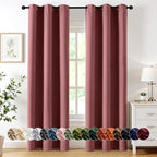 MIULEE Blackout Curtains for Bedroom 2 Panels 40 x 84 Inch Long Dusty Rose by MIULEE