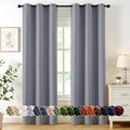 MIULEE Blackout Curtains for Bedroom 2 Panels 40 x 84 Inch Long Silver Grey by MIULEE
