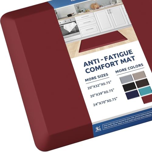 0.8" Thick Kitchen Mat Cushioned Anti Fatigue Rug Comfort Floor Mats by KitchenClouds