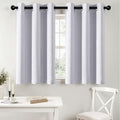 MIULEE Blackout Curtains for Bedroom 2 Panels 40x36 Inch Long Greyish White by MIULEE