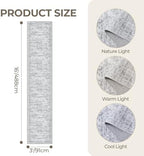 3x16 Runner Rug Non Slip,Washable Hallway Runner Rug,Grey - Image 2