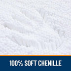 OLANLY Toilet Rugs U-Shaped 24x24, Soft Absorbent Chenille Contour Rugs - Image 3