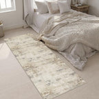 3x8 Washable Runner Rug：Modern Abstract Soft Carpet Beige Brown - Image 4