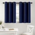 MIULEE Blackout Curtains for Bedroom 2 Panels 40 x 36 Inch Long Navy Blue by MIULEE