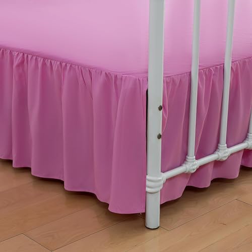 Bed Skirt Twin Size Ruffled Bed Skirts with Split Corners by xuandian