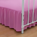 Bed Skirt Queen Size Ruffled Bed Skirts with Split Corners by xuandian