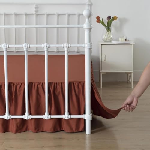 Bed Skirt Full Size Ruffled Bed Skirts with Split Corners by xuandian