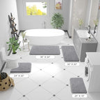 OLANLY Bathroom Rugs 32x20, Extra Soft Absorbent Chenille Bath Rugs - Image 2