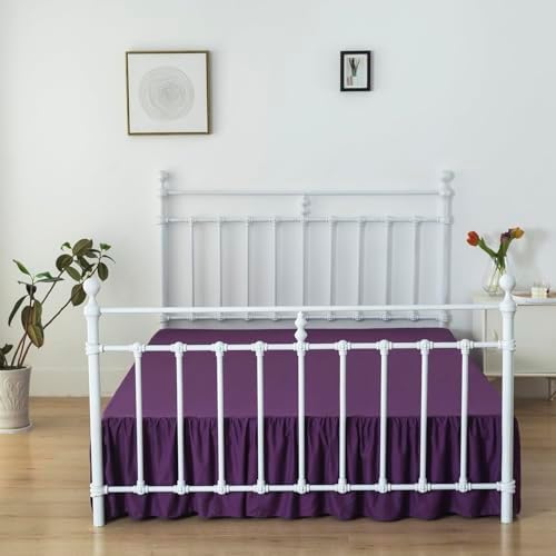 Bed Skirt Full Size Ruffled Bed Skirts with Split Corners - Image 4