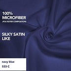 PureFit Wrap Around Ruffled Bed Skirt, Navy, Queen/King - 22" Drop - Image 6