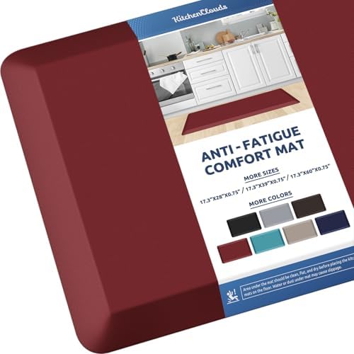 0.8" Thick Kitchen Mat Cushioned Anti Fatigue Rug Comfort Floor Mats by KitchenClouds