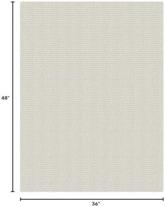 EARTHALL Washable Entryway Rug, Non Slip Doormat, 3x4 Ft, Cream/Grayish - Image 2