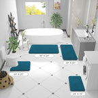 OLANLY Bathroom Runner Rugs 47x17, Extra Soft Absorbent Chenille Bath Rugs - Image 2