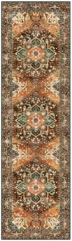 Yamaziot Washable Runner Rug, 3x10 Non-Slip Boho Hallway Kitchen Rug - Image 3