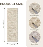3x12 Runner Rug Non Slip,Washable Hallway Runner Rug,Brown - Image 2