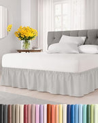 CGK Wrap Around Bed Skirt - College Dorm Room - 15" Inch, Twin/Twin XL by CGKUnlimited