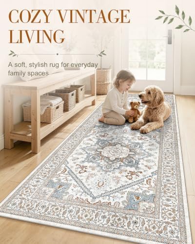 OLANLY 6x9 Washable Area Rug, Soft Non Slip Carpet for Living Room - Image 3