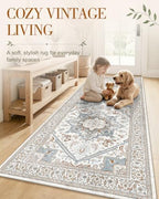 OLANLY 6x9 Washable Area Rug, Soft Non Slip Carpet for Living Room - Image 3