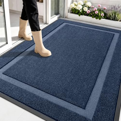OLANLY Front Door Mat Outside 59x40, All-Season Heavy-Duty Rubber Doormat by OLANLY