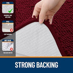 OLANLY Bathroom Runner Rugs 45x27, Extra Soft Absorbent Chenille Bath Rugs - Image 6