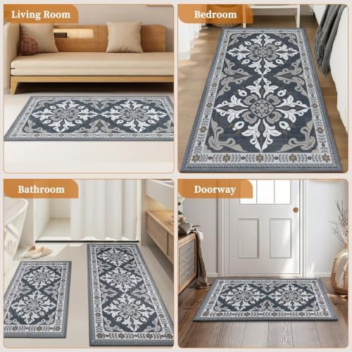 Kitchen Rugs Set of 3, Non Slip Washable Floor Mats with Water Absorbent - Image 7
